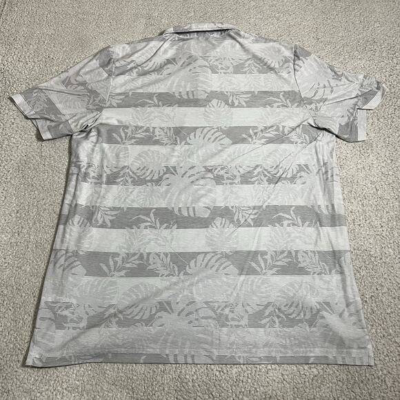Travis Mathew Polo Shirt Mens 2XL Floral Palm Print Performance Golf Stretch - Picture 8 of 8